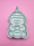 Coffee Bear Cutter and Stamp Set
